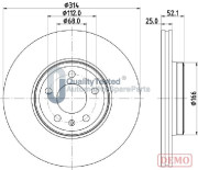 DI0916JM Brzdový kotouč GOLD JAPANPARTS