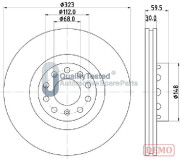 DI0922JM Brzdový kotouč GOLD JAPANPARTS