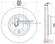 DI0931JM Brzdový kotouč GOLD JAPANPARTS