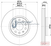 DI0933JM Brzdový kotouč GOLD JAPANPARTS