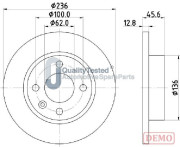 DI0946JM Brzdový kotouč GOLD JAPANPARTS