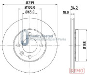 DI0952JM Brzdový kotouč GOLD JAPANPARTS