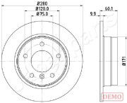 DP-0107C Brzdový kotouč JAPANPARTS