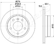 DP-0111 Brzdový kotouč JAPANPARTS