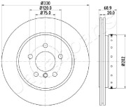 DP-0123 Brzdový kotouč JAPANPARTS