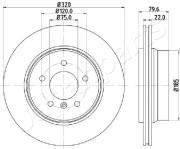 DP-0126 Brzdový kotouč JAPANPARTS