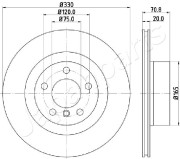 DP-0127 Brzdový kotouč JAPANPARTS