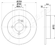 DP-0132 Brzdový kotouč JAPANPARTS