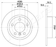 DP-0134 Brzdový kotouč JAPANPARTS