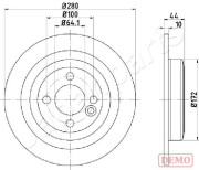 DP-0135C Brzdový kotouč JAPANPARTS