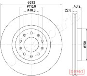 DP-0205C Brzdový kotouč JAPANPARTS