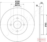 DP-0304C Brzdový kotouč JAPANPARTS