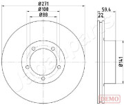 DP-0401C Brzdový kotouč JAPANPARTS