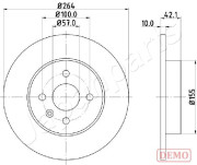 DP-0407C Brzdový kotouč JAPANPARTS