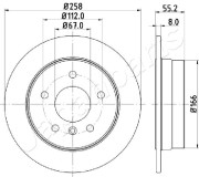 DP-0500 Brzdový kotouč JAPANPARTS