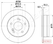 DP-0504C Brzdový kotouč JAPANPARTS