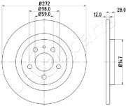 DP-0606 Brzdový kotouč JAPANPARTS