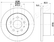 DP-0609 Brzdový kotouč JAPANPARTS