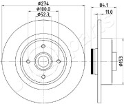 DP-0703 Brzdový kotouč JAPANPARTS