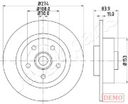 DP-0704C Brzdový kotouč JAPANPARTS