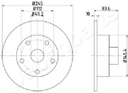 DP-0906 Brzdový kotouč JAPANPARTS