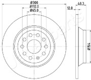 DP-0920 Brzdový kotouč JAPANPARTS