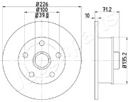 DP-0923 Brzdový kotouč JAPANPARTS