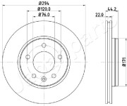 DP-0925 Brzdový kotouč JAPANPARTS