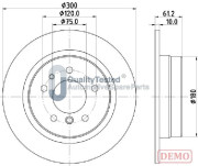 DP0119JM Brzdový kotouč GOLD JAPANPARTS