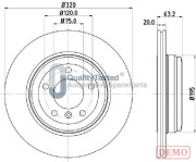 DP0125JM Brzdový kotouč GOLD JAPANPARTS