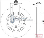 DP0133JM Brzdový kotouč GOLD JAPANPARTS