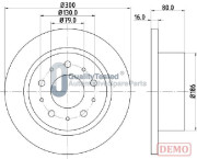 DP0217JM Brzdový kotouč GOLD JAPANPARTS