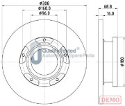 DP0312JM Brzdový kotouč GOLD JAPANPARTS