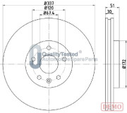 DP0323JM Brzdový kotouč GOLD JAPANPARTS