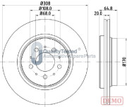 DP0326JM Brzdový kotouč GOLD JAPANPARTS