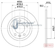 DP0400JM Brzdový kotouč GOLD JAPANPARTS