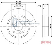 DP0502JM Brzdový kotouč GOLD JAPANPARTS