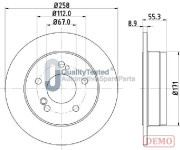 DP0504JM Brzdový kotouč GOLD JAPANPARTS