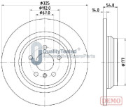 DP0521JM Brzdový kotouč GOLD JAPANPARTS