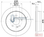 DP0522JM Brzdový kotouč GOLD JAPANPARTS