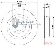 DP0525JM JAPANPARTS brzdový kotúč DP0525JM JAPANPARTS