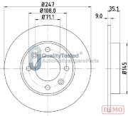 DP0602JM Brzdový kotouč GOLD JAPANPARTS