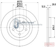 DP0606JM Brzdový kotouč GOLD JAPANPARTS