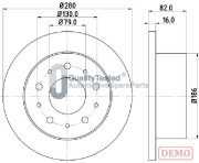 DP0611JM Brzdový kotouč GOLD JAPANPARTS