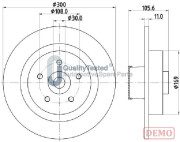 DP0700JM Brzdový kotouč GOLD JAPANPARTS