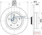 DP0710JM Brzdový kotouč GOLD JAPANPARTS