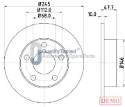 DP0905JM Brzdový kotouč GOLD JAPANPARTS