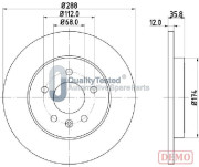 DP0908JM Brzdový kotouč GOLD JAPANPARTS