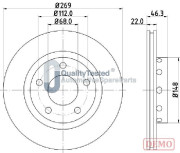 DP0913JM Brzdový kotouč GOLD JAPANPARTS