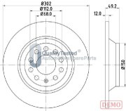 DP0915JM Brzdový kotouč GOLD JAPANPARTS